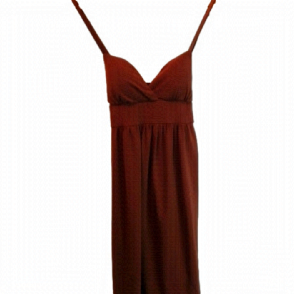 Seductions Brown Spaghetti Strap Dress Sz S